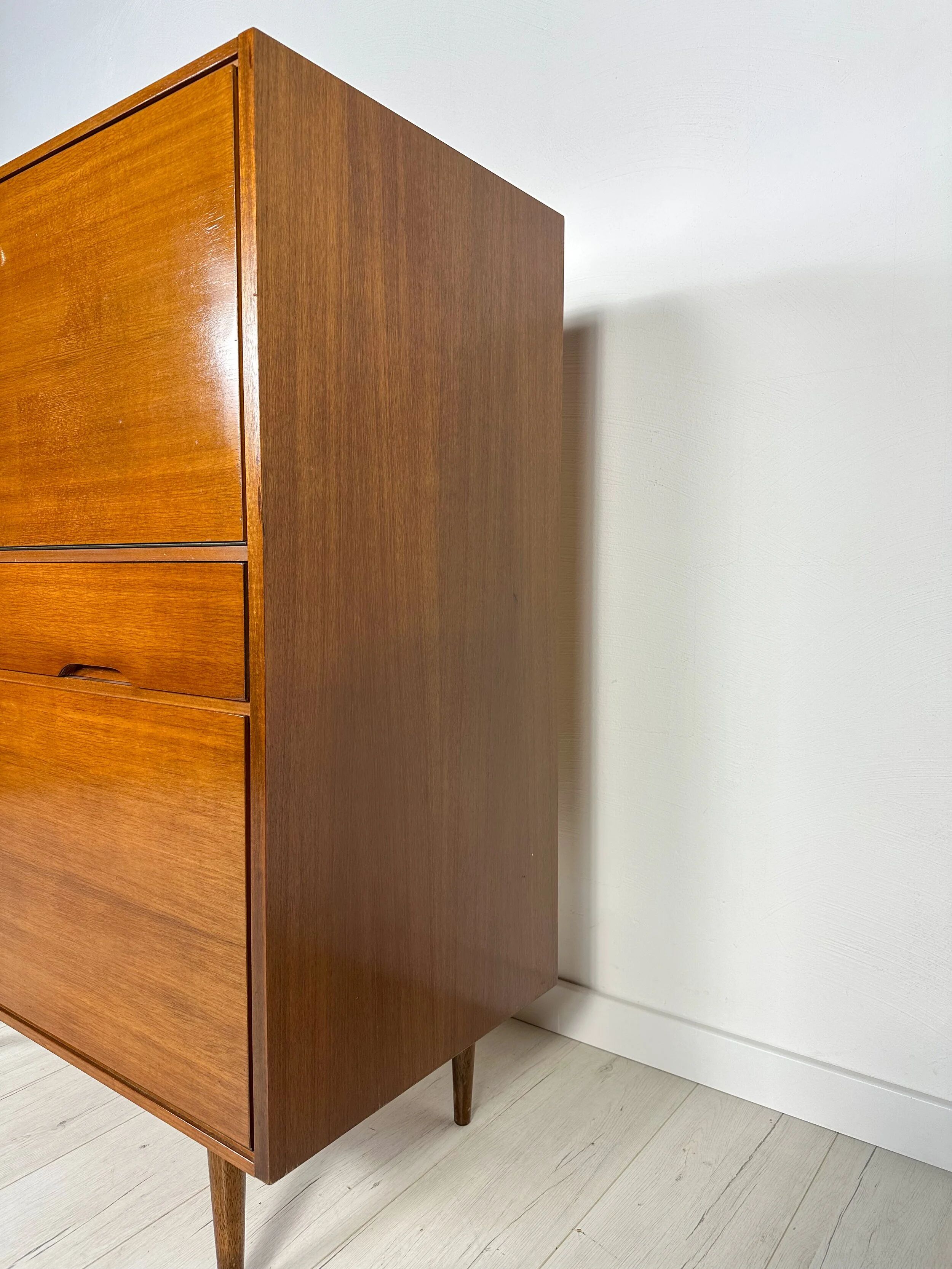 1960s Vintage Minimalistic Walnut Cabinet/Secretary