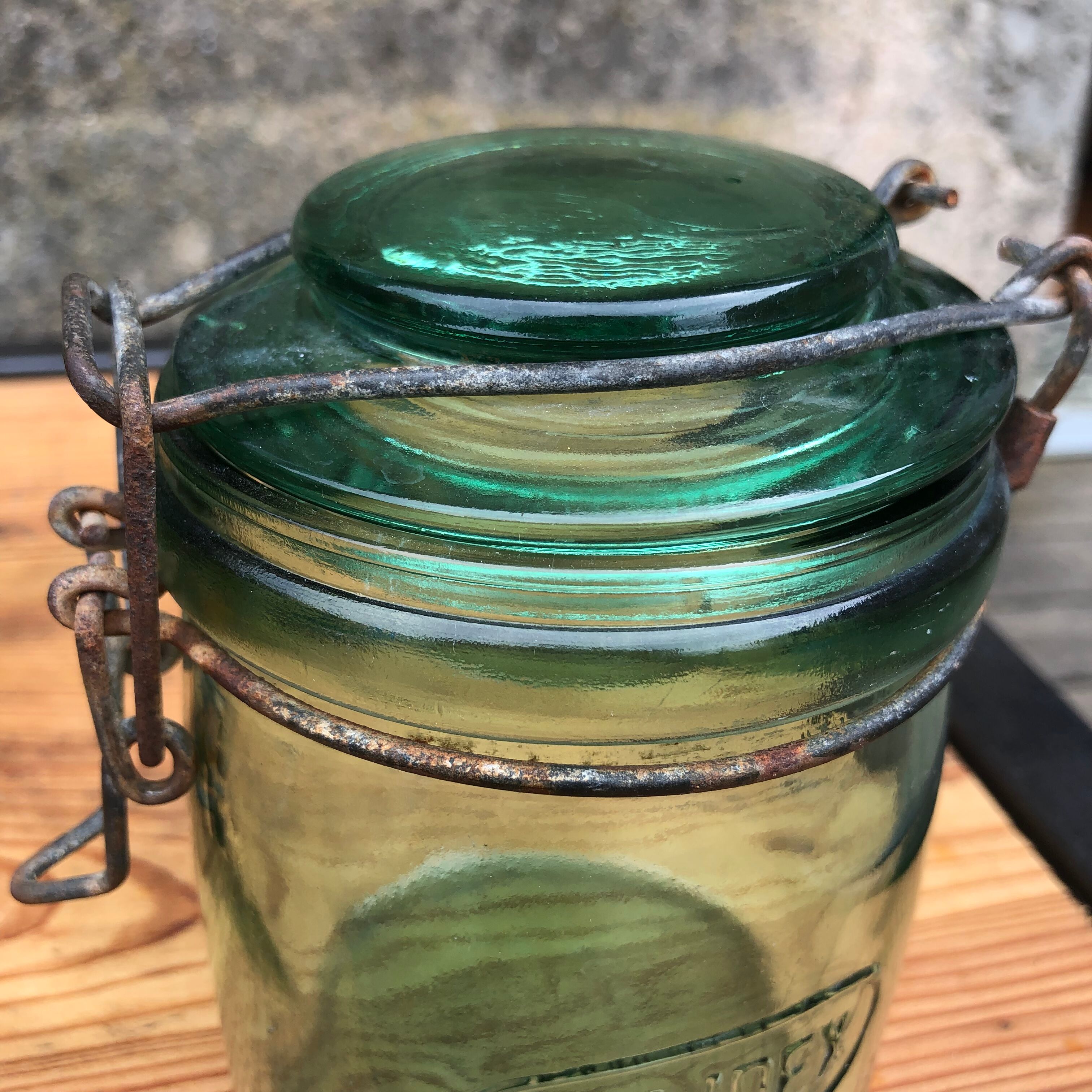 Lot 7 bocaux de conserve anciens