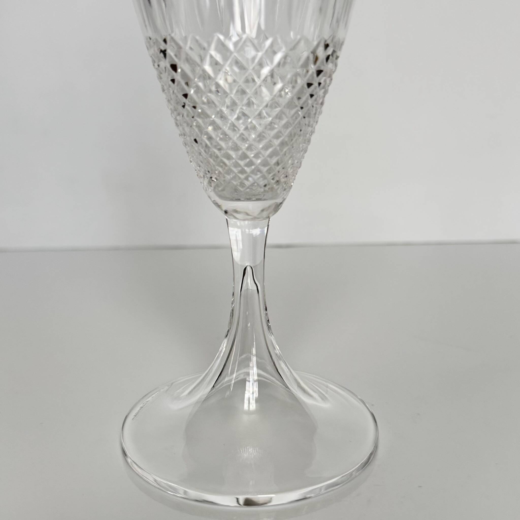 6 Crystal Wine Glasses by Lalique | “Chinon” Model from the 1960s