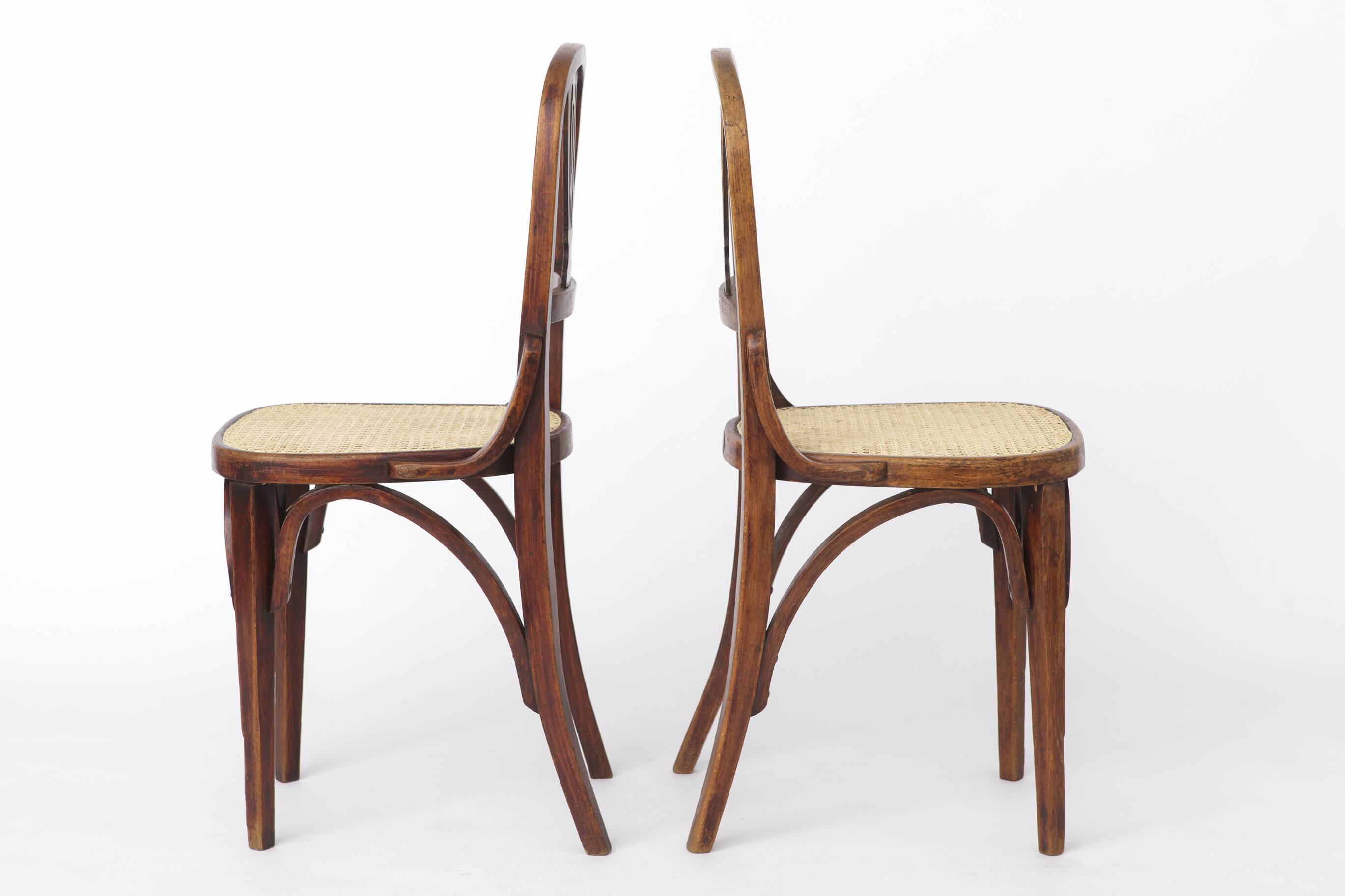 Set of 2 Vintage Bentwood Dining Chairs | Austria 1930s–50s | Beechwood
