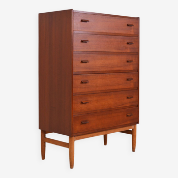 Large Scandinavian teak chest of drawers - Poul Volther - 1960s