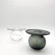Duo Vases "Saturnus" Nanny Still Riihimäen Lasi Fumé & Clair Design Sc