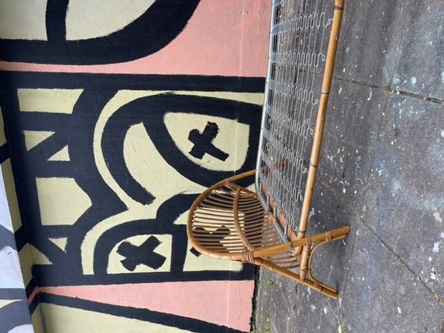 Rattan bed recycle bin