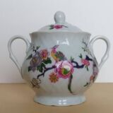 Service café bernardaud Limoges oiseaux fleurs