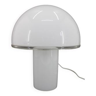 1990s Murano Mushroom Glass Table Lamp, Italy