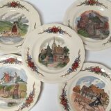 Assiettes à dessert Sarreguemines Obernai