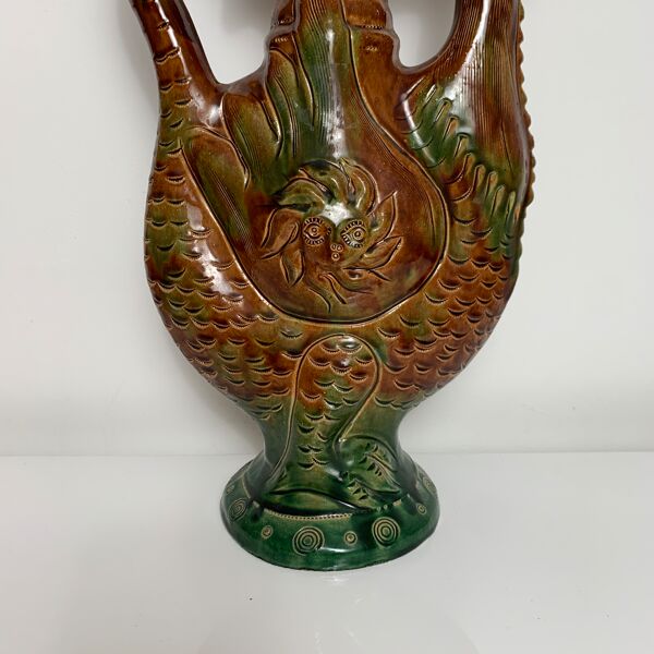 Pichet verseuse broc en céramique zoomorphe