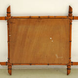 Pair of mirrors called carved wooden bamboo, France, circa 1930