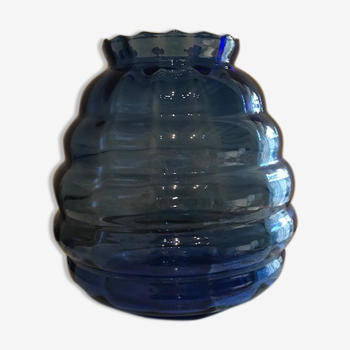 Vase bleu style art deco