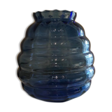 Vase bleu style art deco