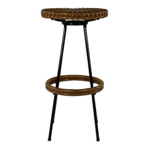 Tabouret de bar en rotin