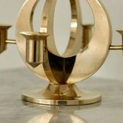 Swedish Brass Candelabra by Arthur Pe Kolbäck