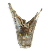 Vase en verre blanc