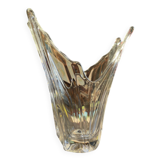 Vase en verre blanc