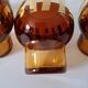 Carafe and its amber/golden glasses from the 70s.