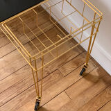 Vintage dessert table on wheels