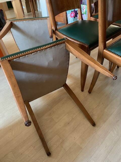 6 Art Deco style chairs