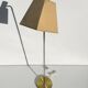 Lampadaire de lecture rétro vintage en laiton par Suède années 1960