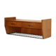Wall bedside or vintage Scandinavian teak floor 1960