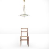 Brass and glass chandelier, 1950s