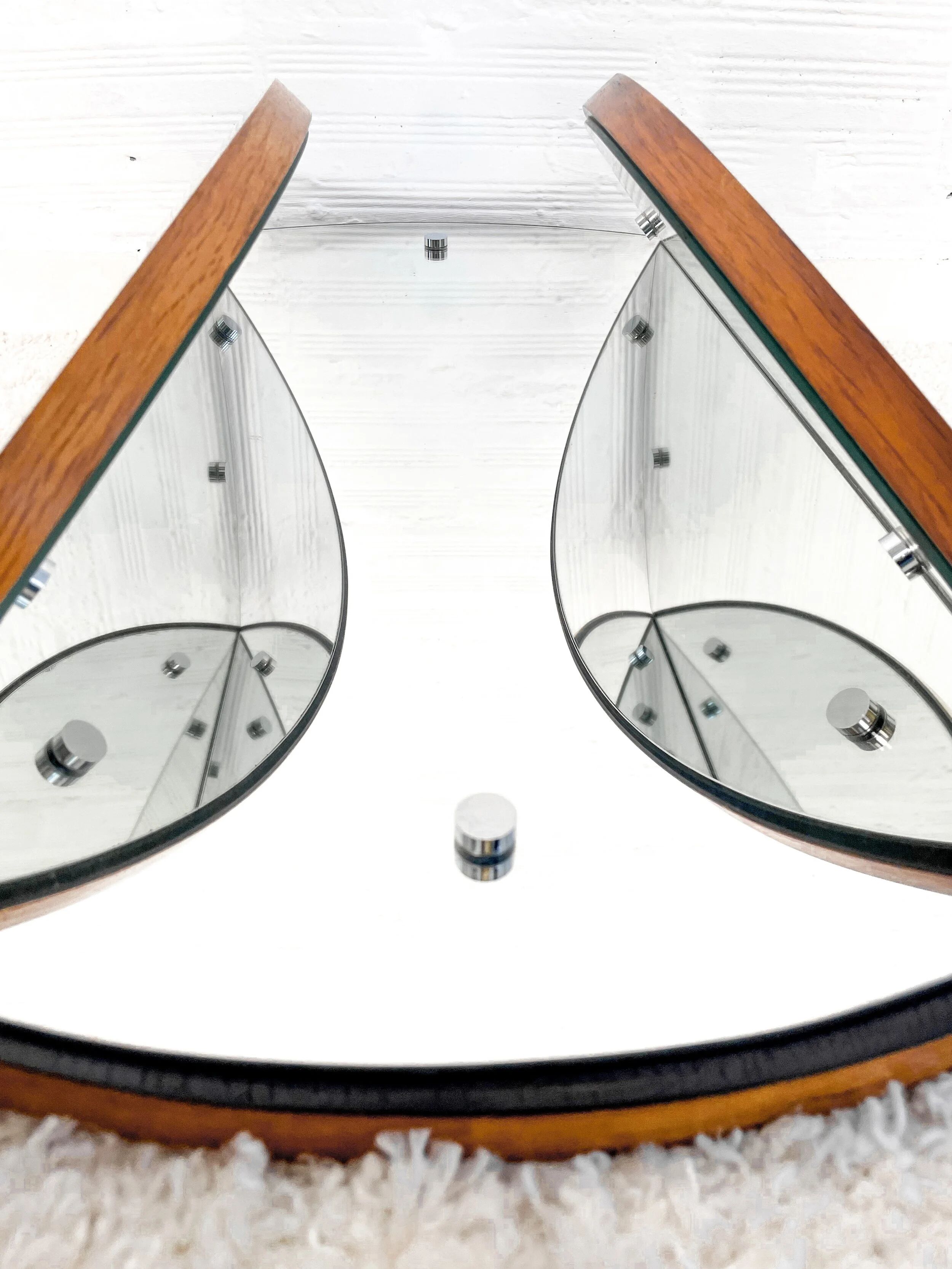 Mid-century triptych mirror