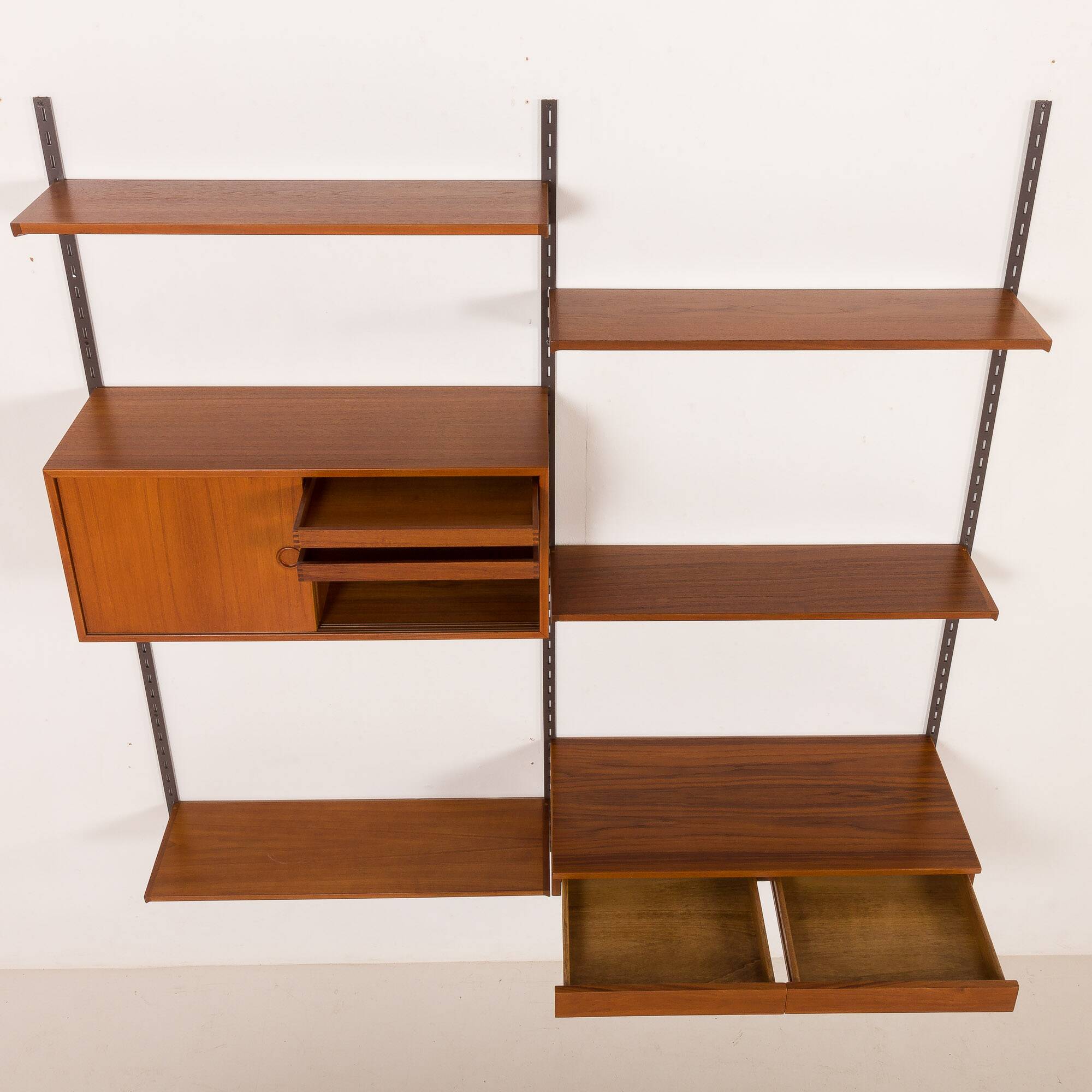 Kai Kristiansen teak wall unit with a desk, FM Mobler 1960s