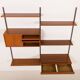 Kai Kristiansen teak wall unit with a desk, FM Mobler 1960s