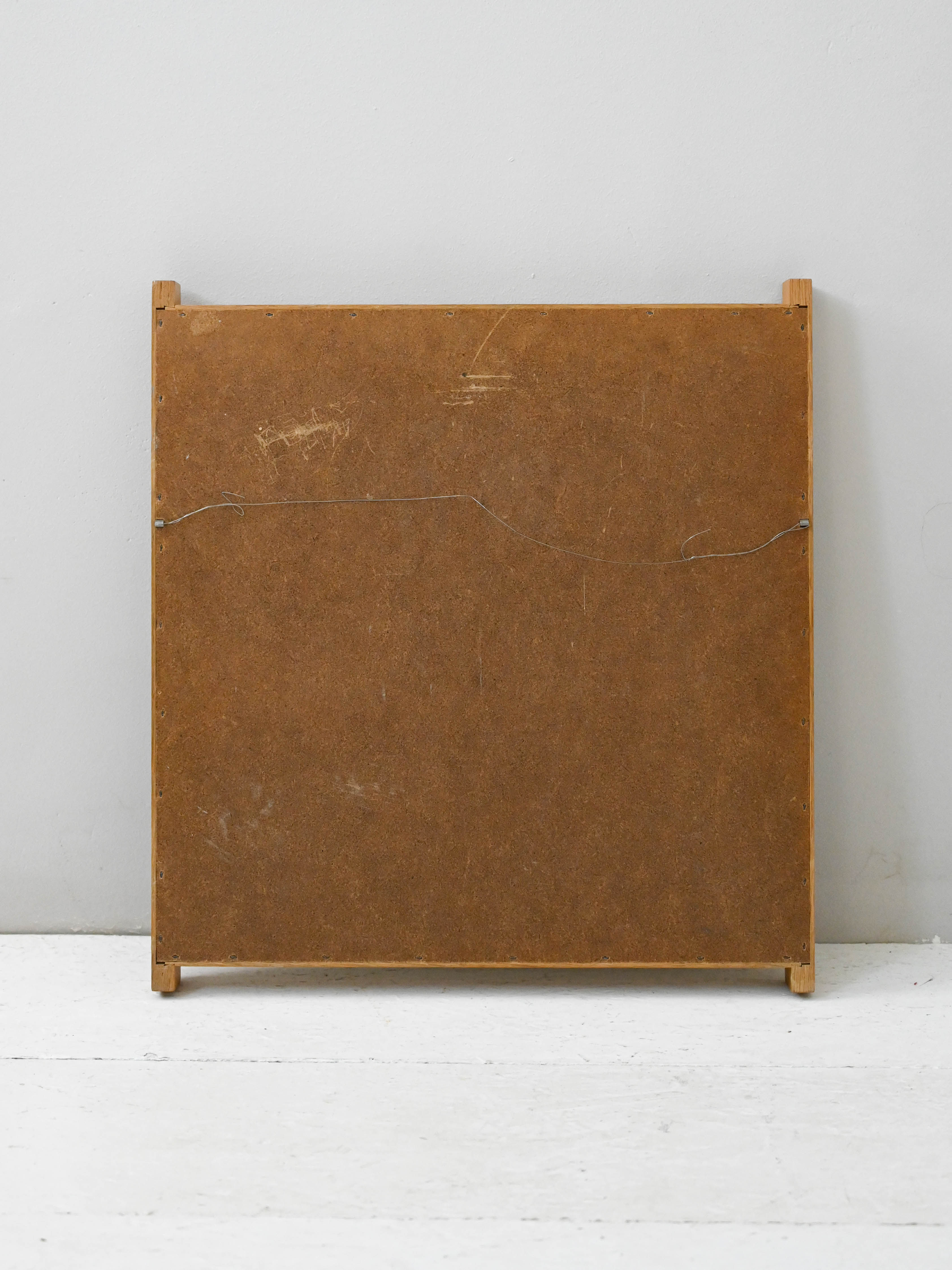 Vintage oak mirror