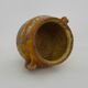 Magnificent glazed yellow confit pot, south-west of France. 19th century.