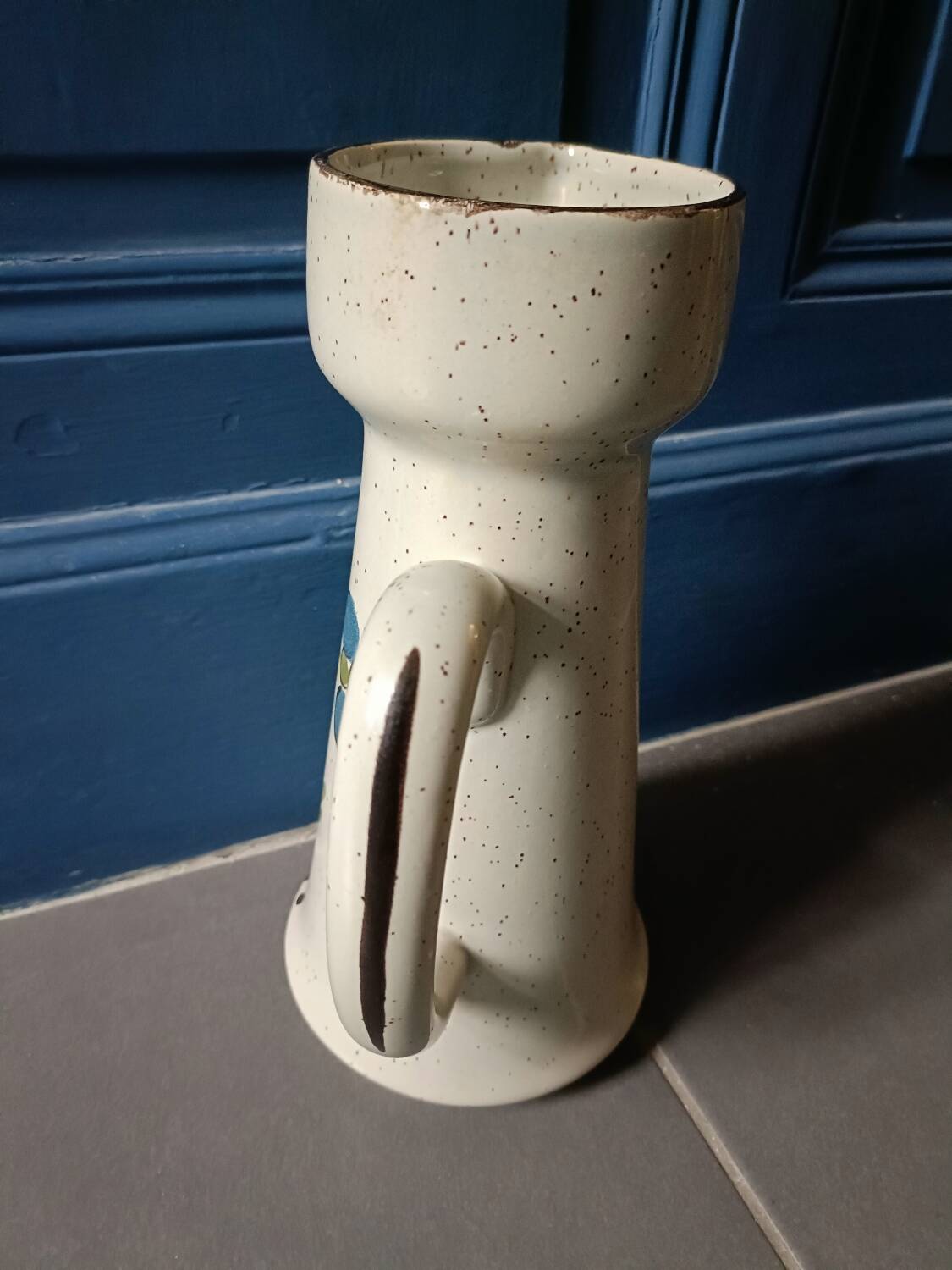 St. Clement blue flower pitcher