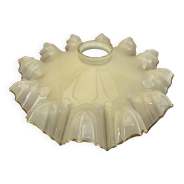 Vintage pleated glass lace lampshade ceiling light