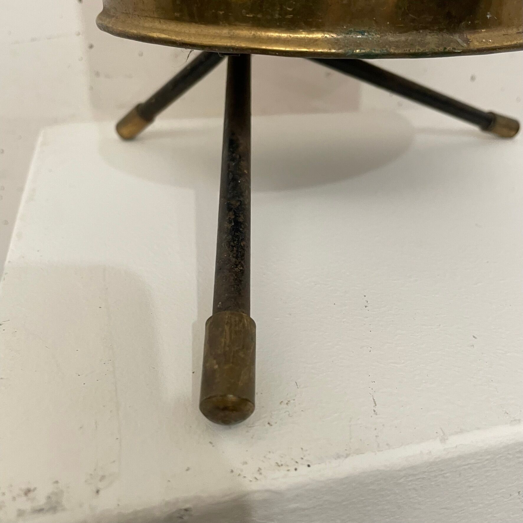 Brass umbrella stand, Matégot, 1960