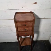 Louis XV style bedside table in marquetry
