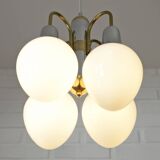 Vintage pendant lamp Art Deco style chandelier  Hanging light 1970s