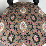 Napoleon III voyeuristic chair, blackened wood