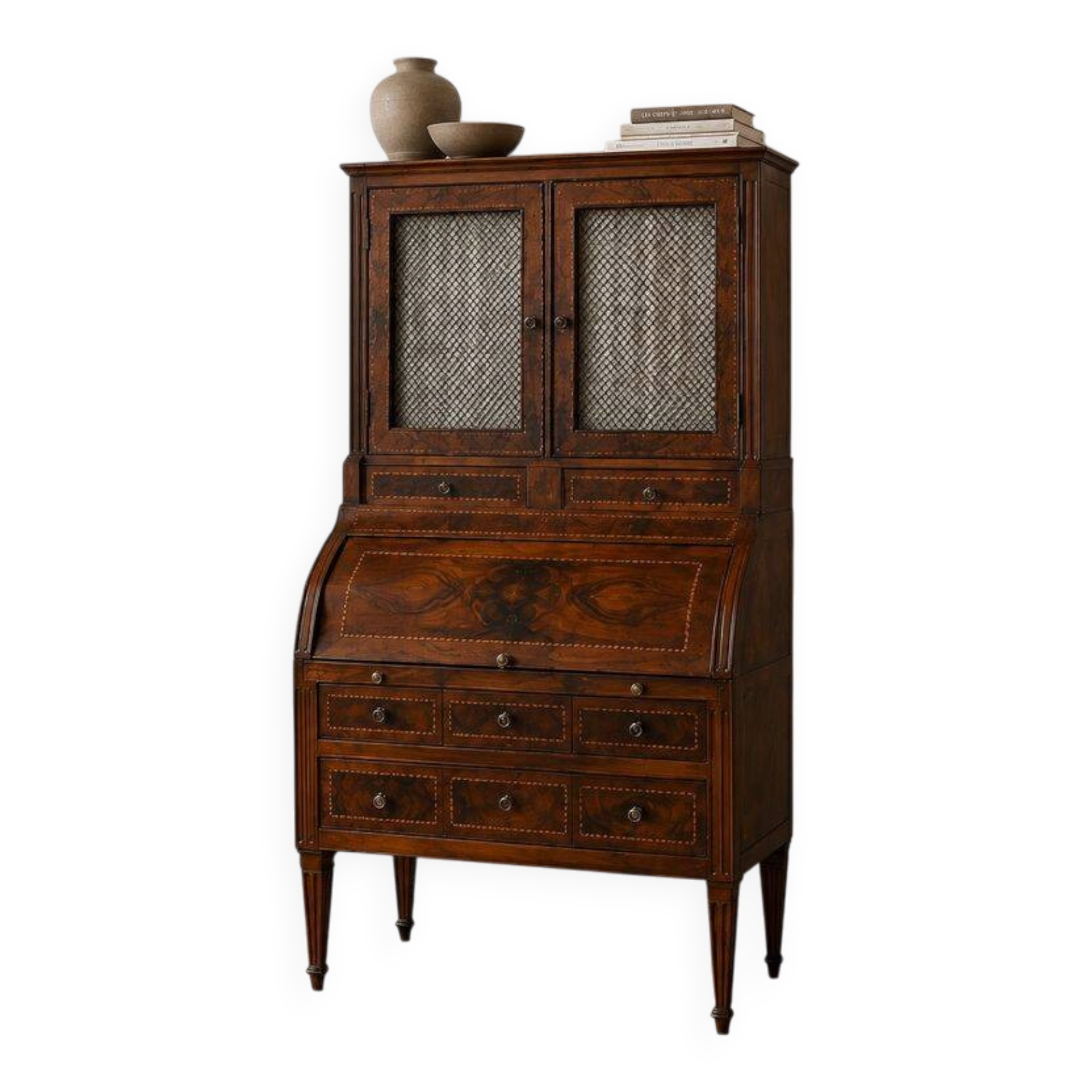 Bureau en cylindre en acajou