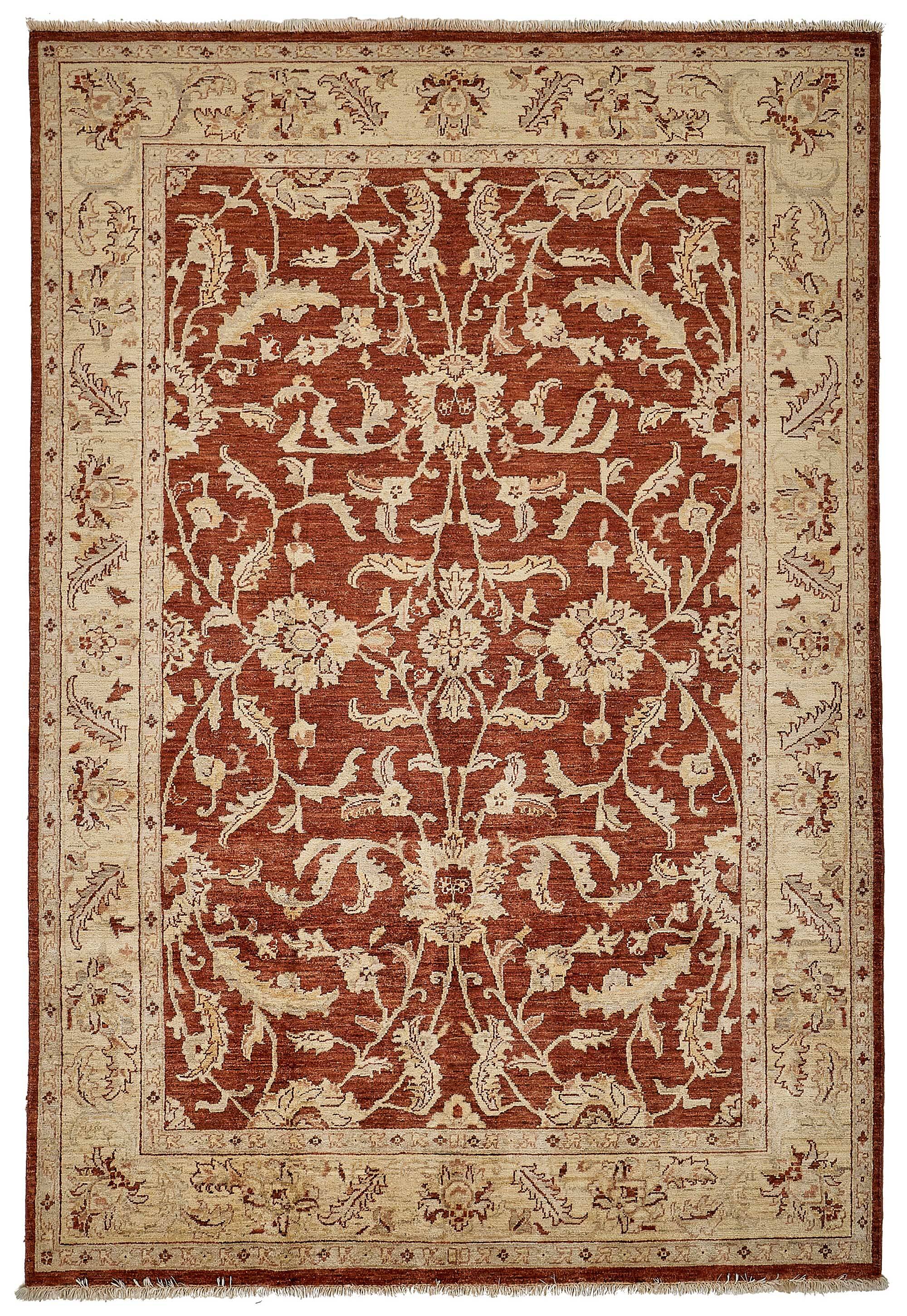 Turkish Handknotted Wool Oushak Rug 185 cm x 268 cm