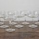 8 coupes à champagne en cristal gravé