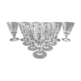 Set of 12 glasses of white wine in Crystal of Saint Louis model Guernsey