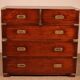 Mahogany Military or Naval Chest of Drawers - 19th Century