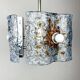 Mid-century Murano glass chandelier attributed to Toni Zuccheri for Mazzega, Italy, 1970s.