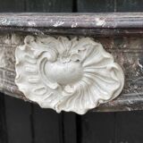 Fireplace Louis XV In Marble Of Waulsort, Levanto And White Statuary, XVIIIth Century