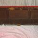 Neo-Renaissance style red top bench