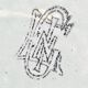 Ancien plat couvert faïence Gien modèle corne d’abondance XIX