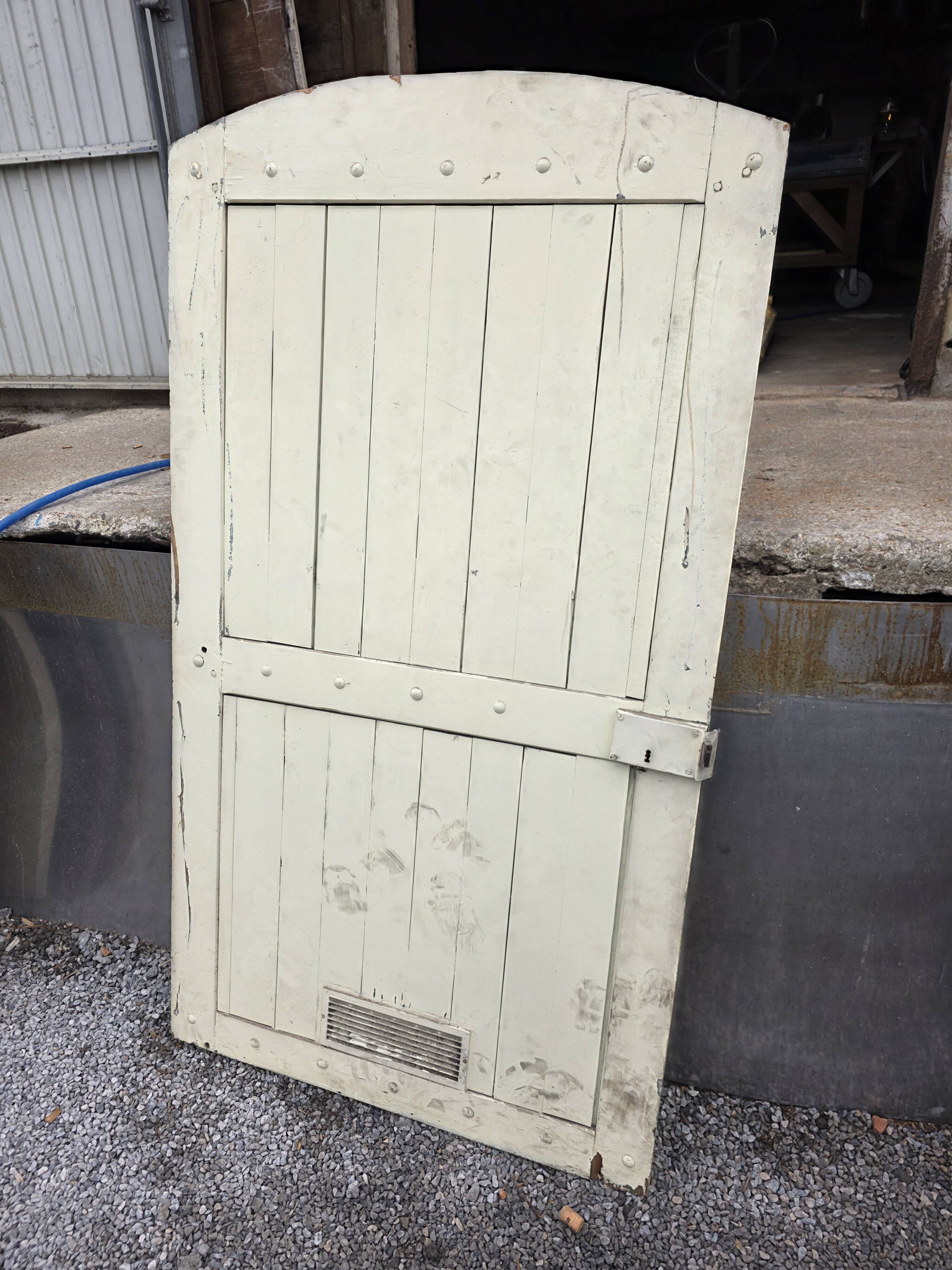 19th-century solid oak barn door