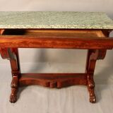 Mahogany console with marble top, Restoration period