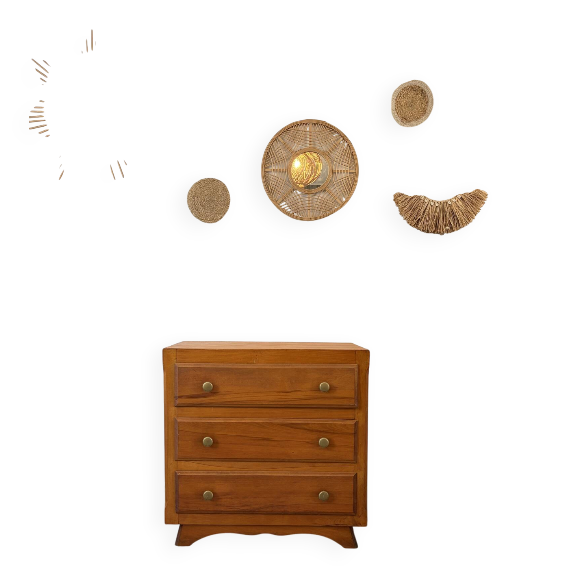 Vintage oak chest of drawers