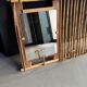 Wall-mounted bamboo coat rack