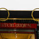 Black Murano glass mirror and brass ornaments (1980)