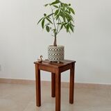 Vintage oak stool 70s/80s